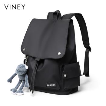 Viney雙肩包女2023新款背包書包男高中初中旅行輕便大容量電腦包