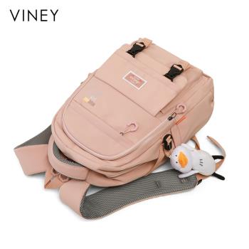 Viney書包雙肩包女2023新款背包初中女生大學生通勤大容量旅行包