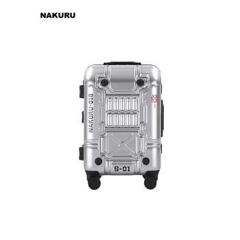nakuru機能風eva行李箱2023新款拉桿箱20寸鋁框登機箱24寸旅行箱