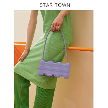 STARTOWN單肩包包女2023新款小眾設計原創腋下包高級感時尚女包