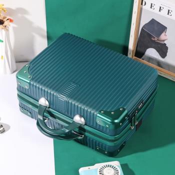 14寸復古手提化妝箱包女15小型行李箱大容量16寸旅行密碼皮箱17寸