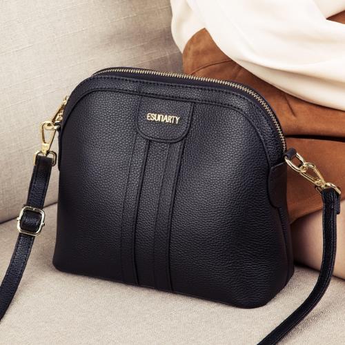 包包女包新款2025單肩斜挎包女軟皮時尚百搭高級感迷你真皮貝殼包