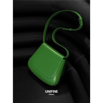 unifine板栗包斜挎馬鞍包小眾小包原創設計復古