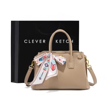 Clever&Ketch時尚輕奢凱莉托特包女2023新款包包小眾斜挎手提包