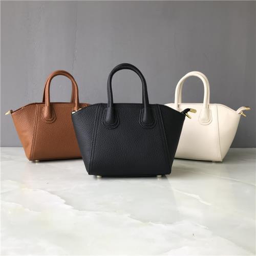 頭層牛皮定型包~新品今年流行餃子包簡約百搭手提單肩斜挎女包潮