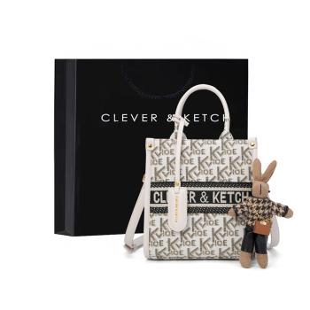 Clever&Ketch包包女夏2023新款時尚小眾百搭單肩斜挎手提包托特包