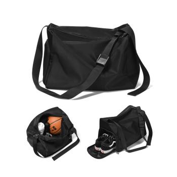 可折疊旅行包男大容量短途旅游行李收納袋運動健身籃球斜挎訓練包