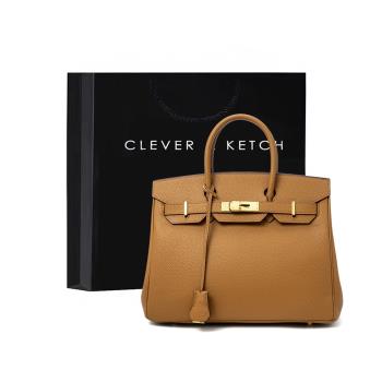 Clever&Ketch女包包2024新款潮高級感單肩斜挎包手提托特包凱莉包