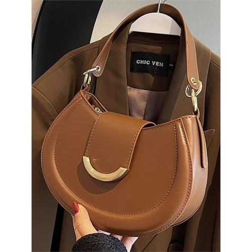 MK DA旗艦店女包2025新款百搭復古腋下馬鞍包小眾設計單肩斜挎包