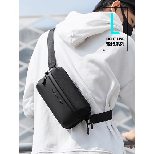 馬可·萊登胸包男士斜挎包街頭潮流小背包運動戶外騎行工裝單肩包