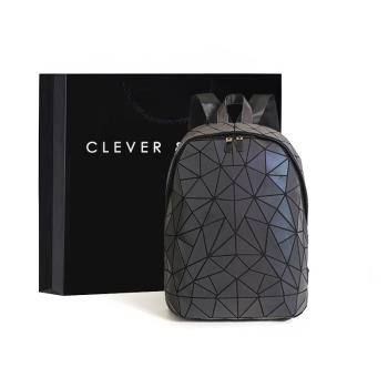 Clever&Ketch雙肩包女2023新款韓版書包小眾時尚菱格旅行包背包女