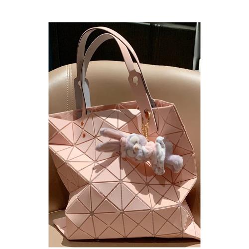 官網旗艦店mini小方盒包包女2025新款菱格包大容量大牌單肩托特包