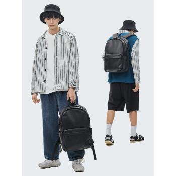 男士背包休閑雙肩包新款時尚大容量商務出差電腦包防水外出旅游包