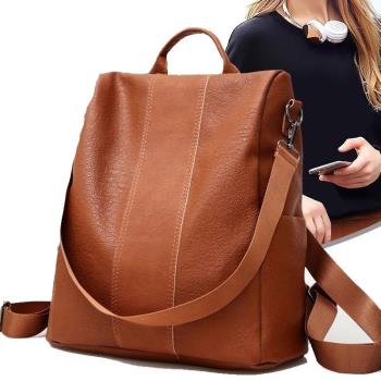 leather Backpack For Women Bag Bags Bagpack School Schoolbag