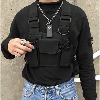 Kanye West侃爺同款戰術包嘻哈街頭機能蹦迪胸掛包chest rig bag