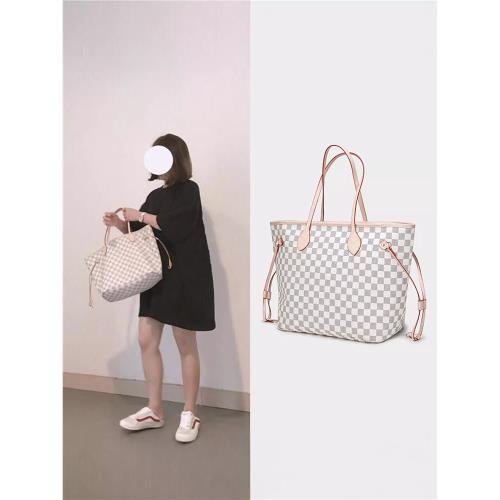 法國官網真皮購物袋女包MK DA2025新款大容量手提通勤單肩托特包