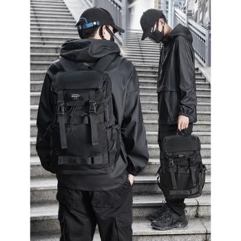 雙肩包男士出差防水短途旅游旅行包大容量書包電腦包戶外登山背包