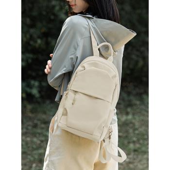 迷你小型雙肩包女生2023新款大學生簡約書包時尚輕便旅行背包mini