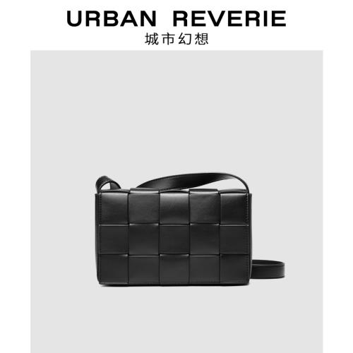 女包輕奢編織包小方包百搭斜挎包高級感格子包包