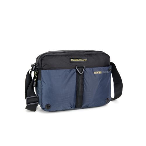 新款香港華朗迪爾撞色中年男女運動休閑斜挎防水牛津布單肩輕便包