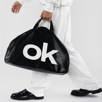 okcenter OK OFFICE BAG 黑色皮革手提包