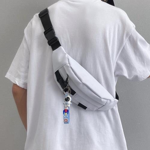 2022新款休閑男包斜挎包ins潮牌時尚胸包男士小挎包日系跑步腰包