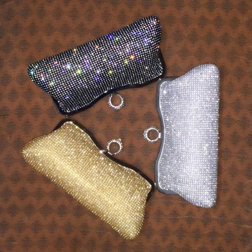 新款手拿包女士名媛時尚晚宴包禮服旗袍搭配宴會包鑲鉆小手包