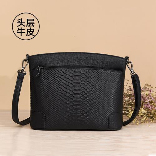 包包女真皮2025新款時尚中年媽媽大容量軟牛皮百搭女士單肩斜挎包