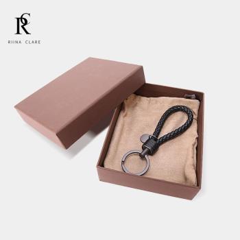 BV歐美手工編織皮繩情侶鑰匙扣