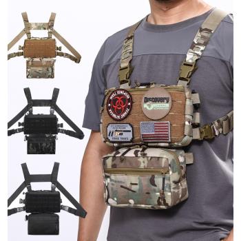 MOLLE馬甲跑步機軍迷裝備胸包
