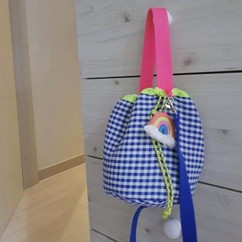 韓國ins笑臉寶寶拍攝道具水桶包