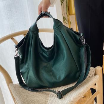Green Unique Shoulder Bags Womens Big Design Shopper Tote B