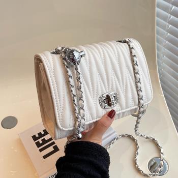 High Quality Leather Handbag Luxury Brand Chain Handle Shoul