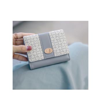 錢包女短款2023新款小眾設計感韓版學生精致折疊小錢包零錢包卡包