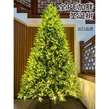 圣誕節裝飾純PE圣誕樹加密2023新款大型高檔仿真樹家用擺件攝影用