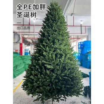 純PE圣誕樹2.1/2.4/3米加密家用Christmas tree大型圣誕節裝飾品