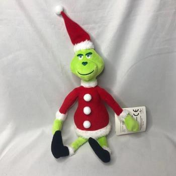 圣誕怪杰周邊綠毛怪格林奇毛絨公仔Grinch圣誕丑萌鬼靈精玩具辛蒂