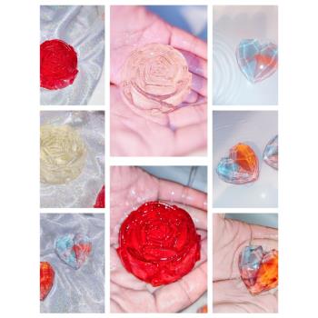 手工皂diy材料包母親節自制禮品玫瑰透明香皂基沙龍員工團建活動