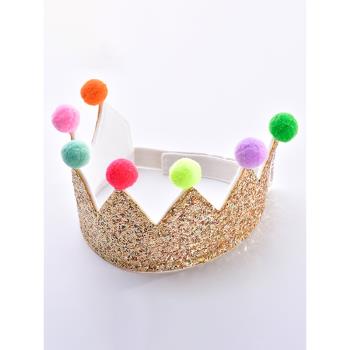 萬圣節兒童公主生日派對小皇冠