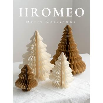 Hromeo 圣誕節桌面圣誕樹ins裝飾擺件網紅布置拍照道具場景布置