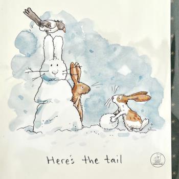 「SHUNA」兔年一定要快樂 英國原版TBM賀卡 圣誕新年生日插畫現貨