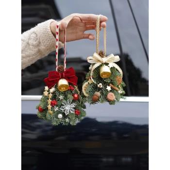圣誕節家用裝飾品蝴蝶結場景氛圍布置裝扮diy小圣誕樹材料包掛件
