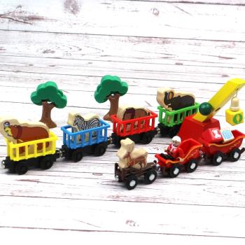 火車麋鹿裝飾磁鐵動物圣誕老人
