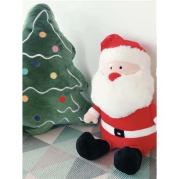 聖誕老人公仔玩偶麋鹿抱枕娃娃聖誕樹毛絨玩具兒童聖誕節禮物擺件