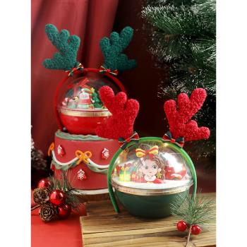 烘焙蛋糕球圣誕節裝飾擺件鹿角頭箍圣誕快樂老人插件派對抱抱桶