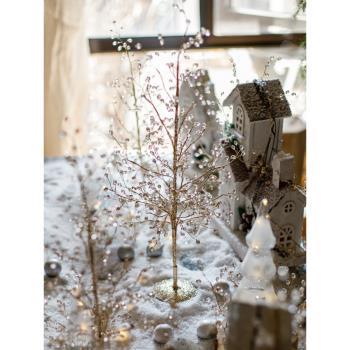 掬涵圣誕節裝飾圣誕樹擺件DIY亞克力水滴珠婚禮商場布置裝飾用品