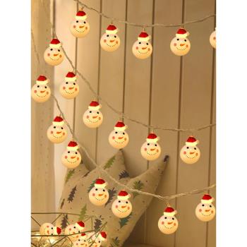圣誕節裝飾雪花/雪人老人LED櫥窗氛圍裝飾防水燈串燈彩燈星星閃燈