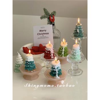 Shinymomo自制圣誕節裝飾品圣誕樹蠟燭擺件拍照道具韓風ins