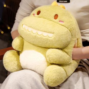卡通恐龍暖手大號抱枕玩偶毛絨玩具冬季保暖手捂少女心聖誕節禮物