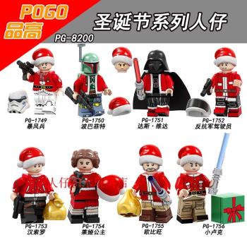 第三方品高PG8200聖誕節禮物暴風兵達斯維達盧克拼裝積木人仔玩具